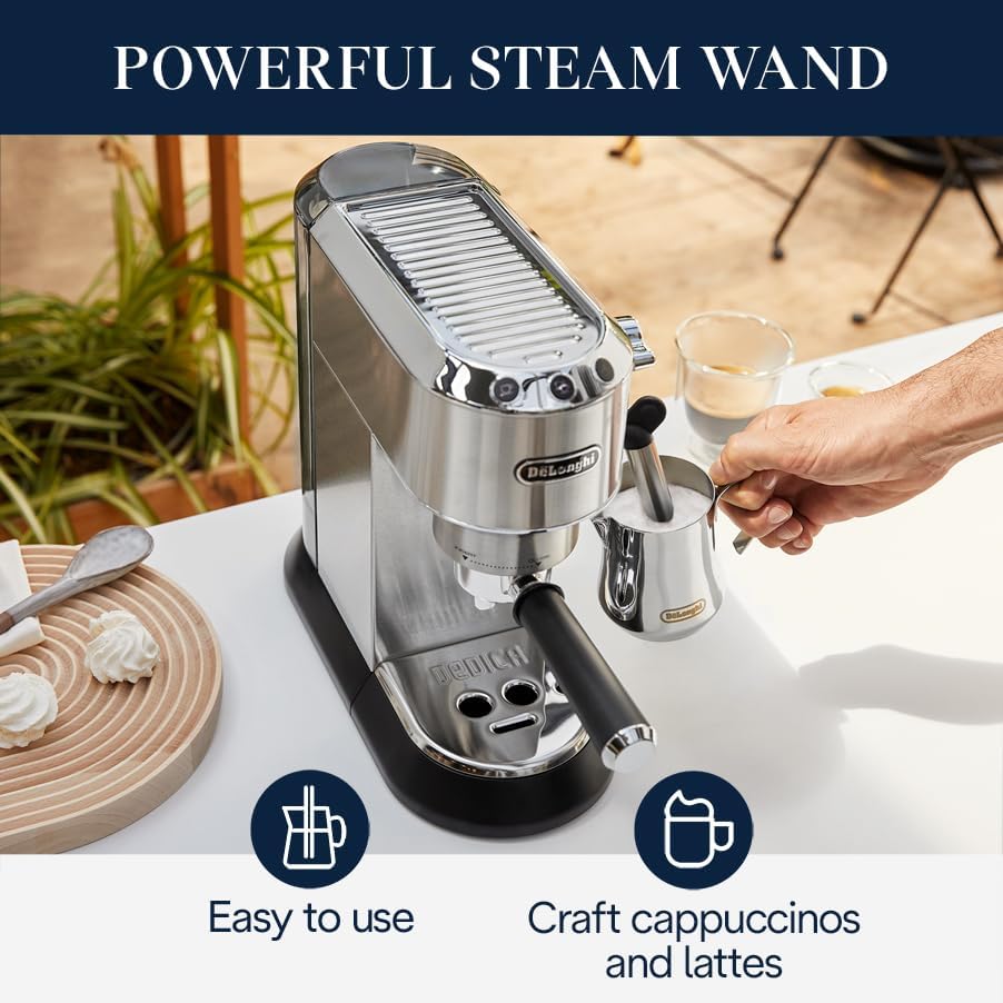 DeLonghi EC685M エスプレッソマシン ホワイト DeLonghi EC685M エスプレッソマシン ホワイト Dedica Deluxe